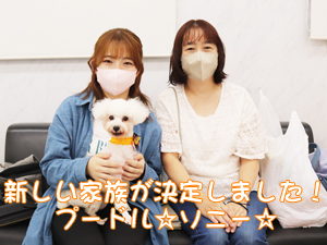 新しい家族が決まりました♪